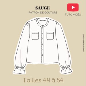 BLOUSE SAUGE TAILLE 44 À 54