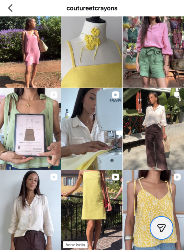 instagram page