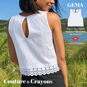 PATRON DE COUTURE - GEMA - 34 À 54 - NIVEAU DÉBUTANT